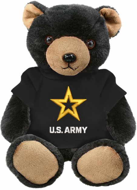 Picture of Army Star Super Soft Black Bear