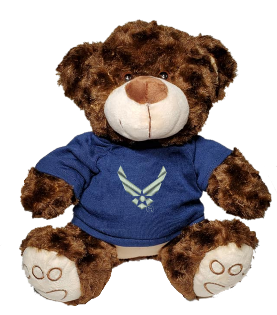 Picture of U.S. Air Force Symbol Plush Dark Brown Bear