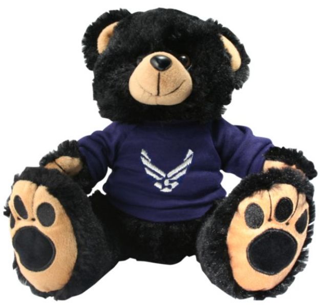 Picture of U.S. Air Force Symbol Plush Big Paw Black Bear