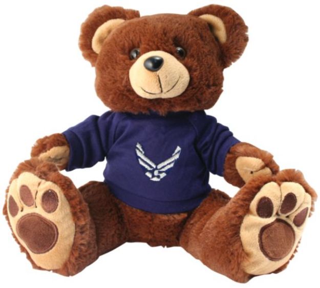Picture of U.S. Air Force Symbol Plush Big Paw Brown Bear