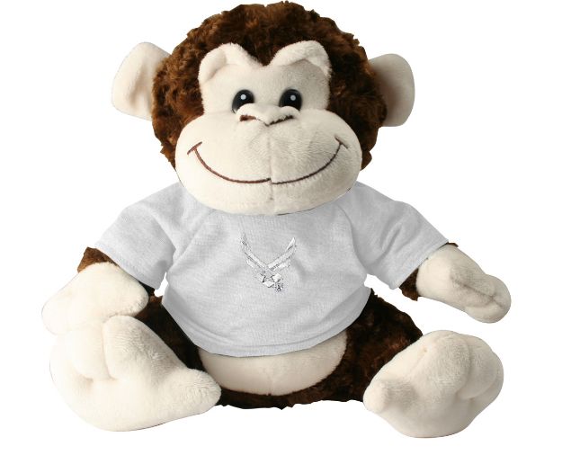 Picture of Air Force Symbol  Plush Monkey