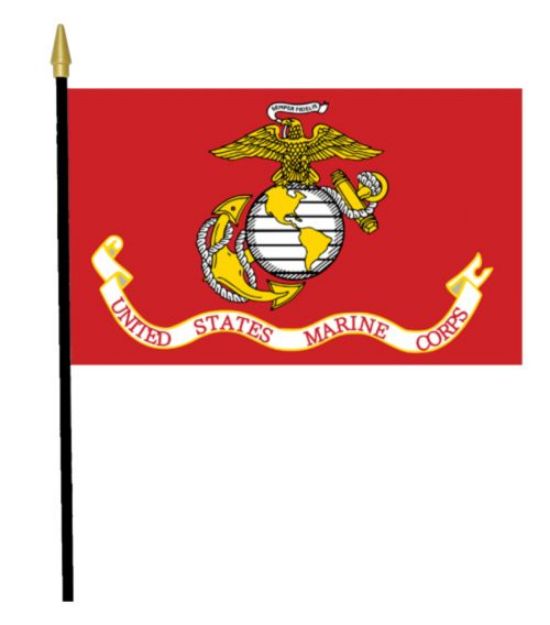 Picture of Desk Flag - U.S. Marine Corps