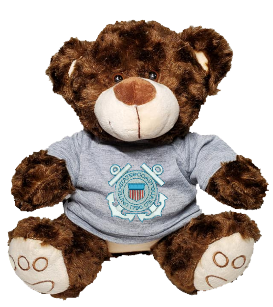 Picture of Coast Guard Plush Dark Brown Bear