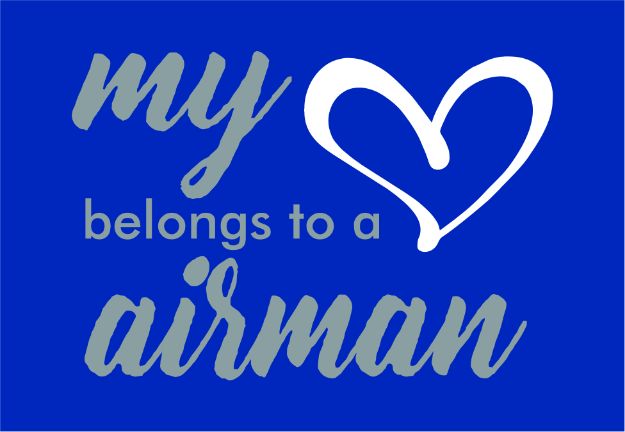 Picture of My Heart Belongs to an Airman