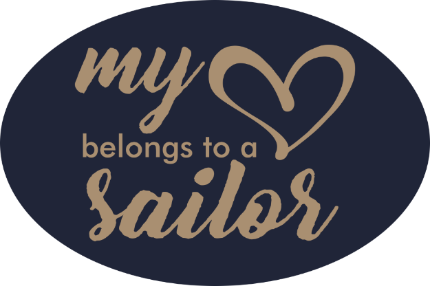 Picture of Oval Magnet - My Heart Belongs to a Sailor