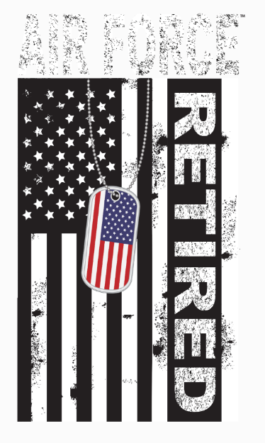 Picture of Mylar Decal - Air Force Retired