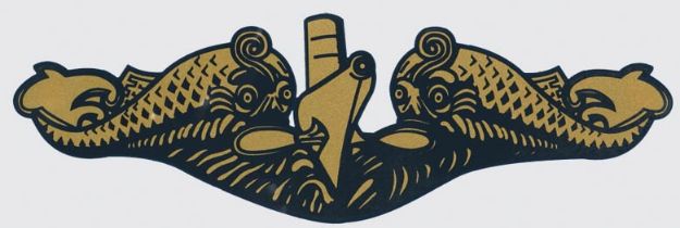 Picture of Mylar Decal - Submarine Warfare Badge (Officer)