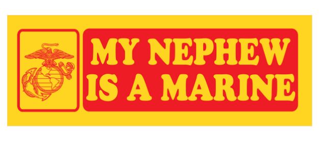 Picture of Sticker - Nephew is a Marine Bumper Sticker