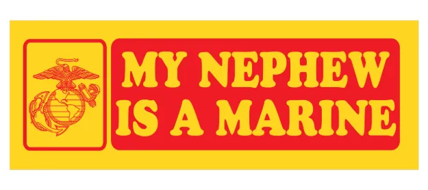 Picture of Sticker - Nephew is a Marine Bumper Sticker