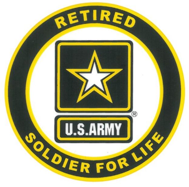 Picture of Mylar Decal - Soldier for Life RETIRED