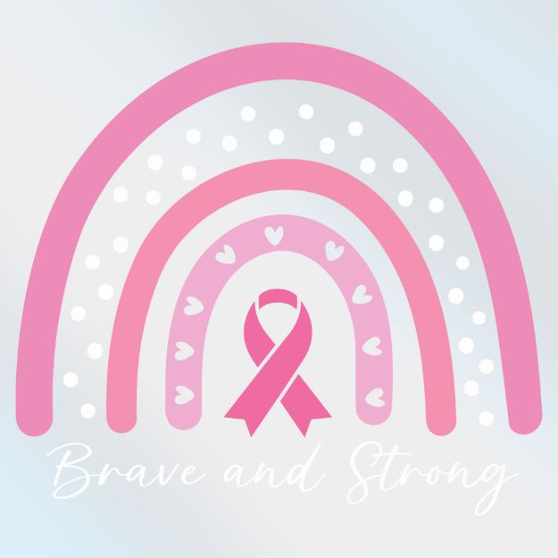 Picture of Mylar Decal - Breast Cancer