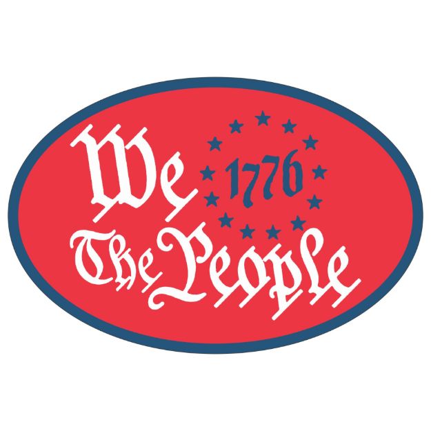 Picture of Oval Magnet - We The People 1776