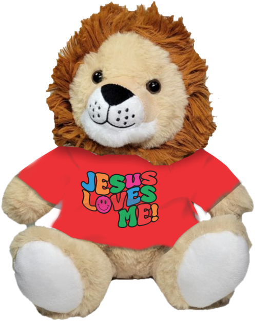 Picture of Cross Design Plush Lion