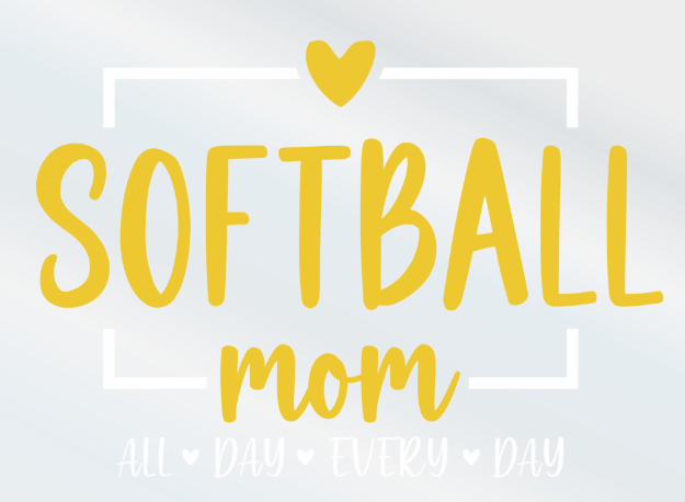 Picture of Mylar Decal - Softball Mom