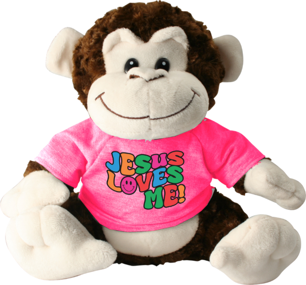 Picture of Jesus Loves Me Plush Monkey