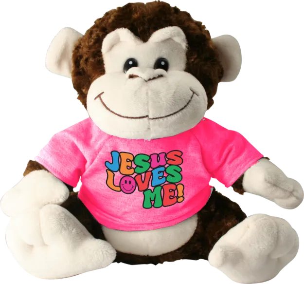 Picture of Jesus Loves Me Plush Monkey
