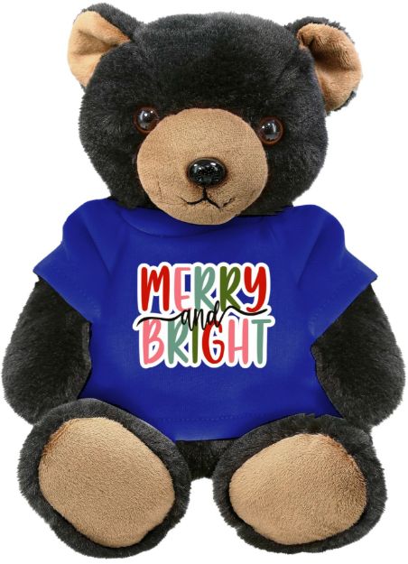 Picture of Merry and Bright Plush Black Bear