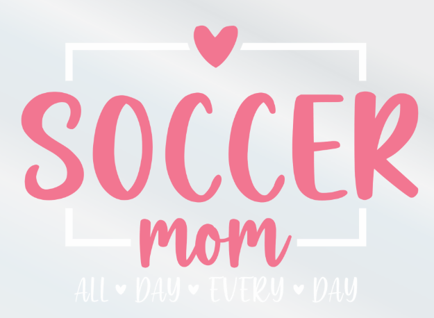 Picture of Mylar Decal - Soccer Mom
