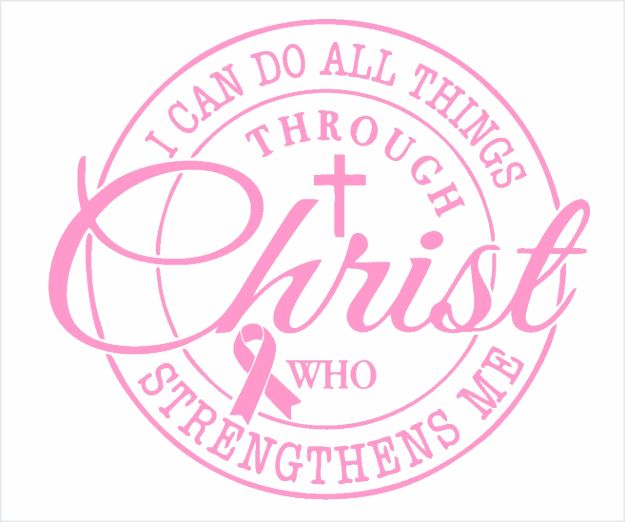 Picture of Mylar Decal -  Breast Cancer