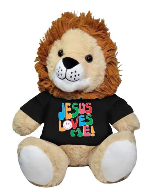 Picture of Jesus Loves Me Plush Lion