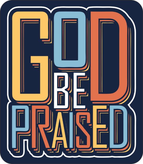 Picture of Sticker - God Be Praised