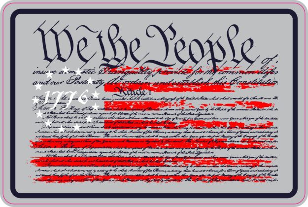 Picture of Sticker - We The People 1776 Flag