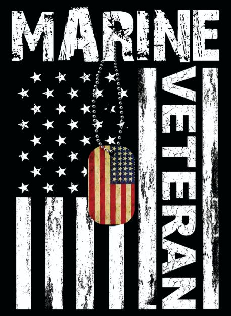 Picture of Mylar Decal- Marine Veteran