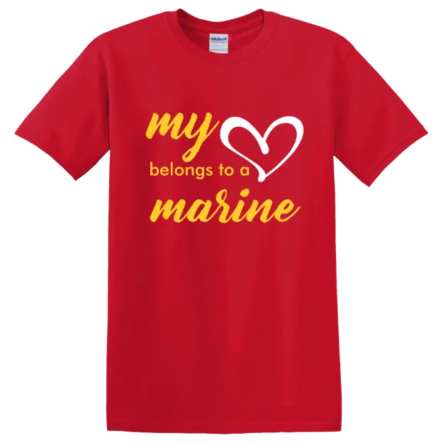 Picture of My Heart Belongs to a Marine