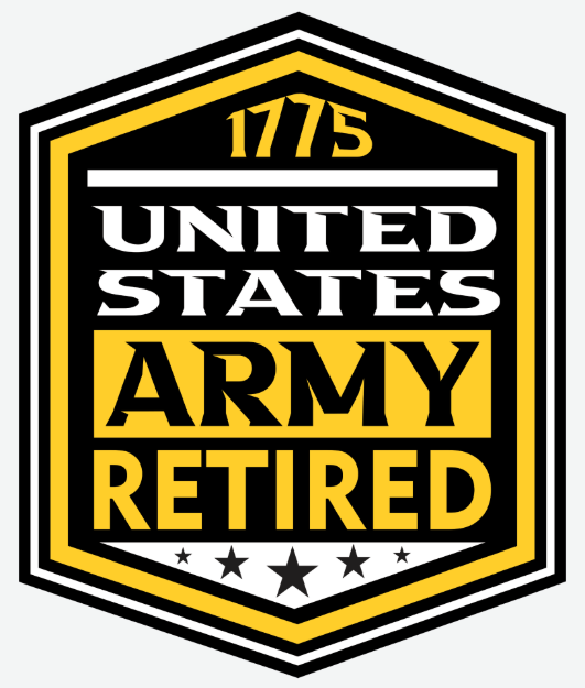 Picture of Mylar Decal - Army Retired 1775
