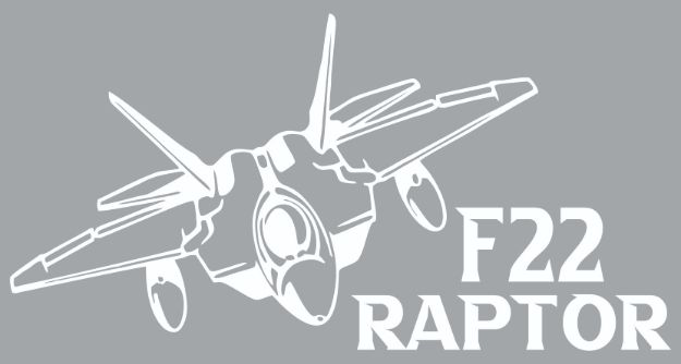 Picture of Mylar Decal - F-22 Raptor