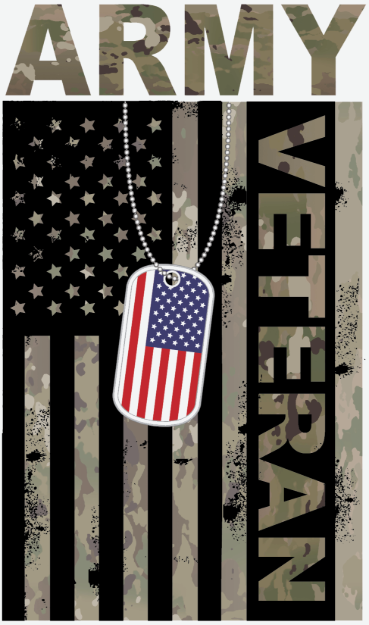 Picture of Mylar Decal - Army Veteran
