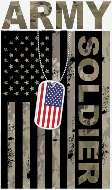Picture of Mylar Decal - Army Soldier
