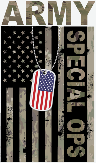 Picture of Mylar Decal - Army Special Ops