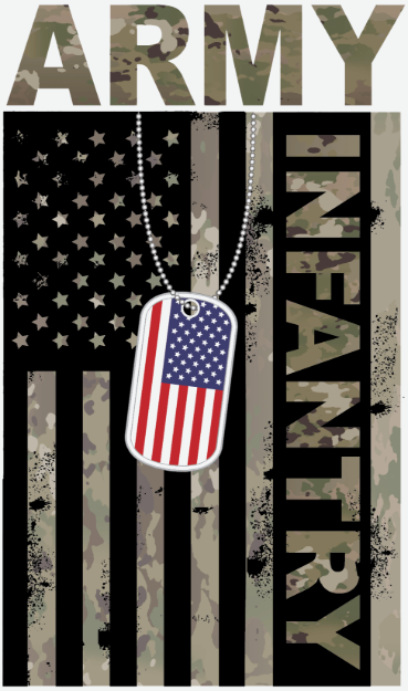 Picture of Mylar Decal - Army Infantry