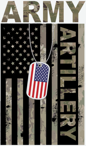Picture of Mylar Decal - Army Artillery