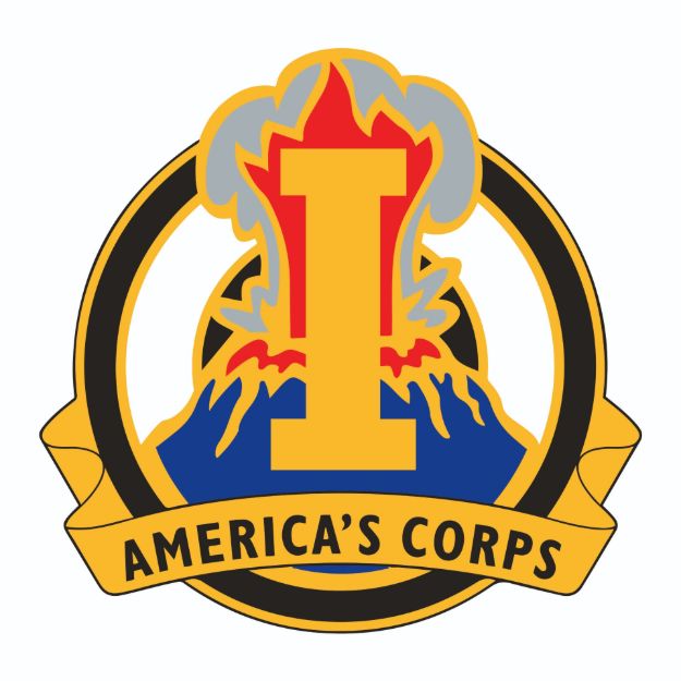 Picture of Mylar Decal - Army 1st Corps Crest