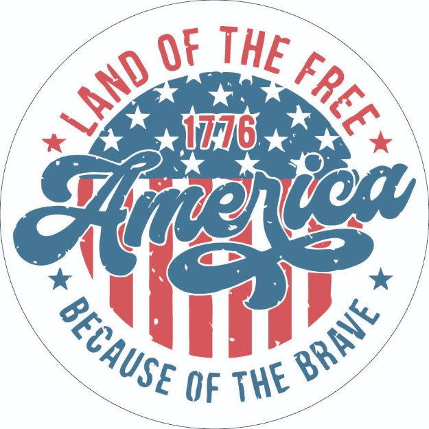Picture of Sticker - Land Of The Free Beacause Of The Brave
