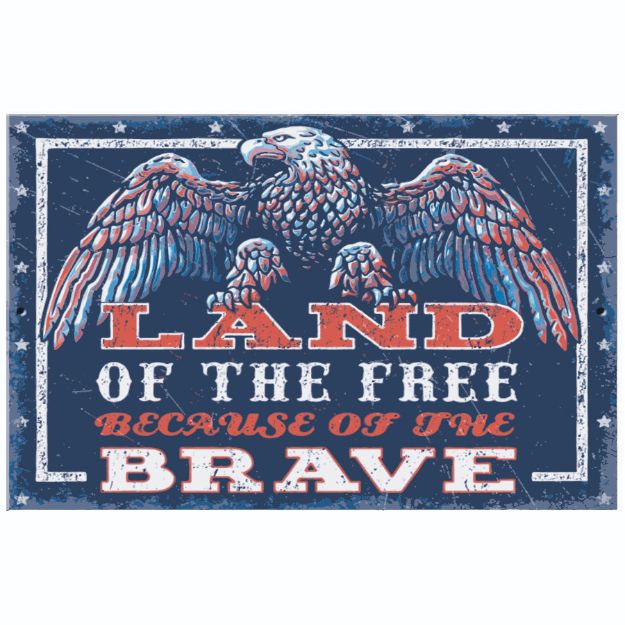 Picture of Sticker - Land of The Free Because of the Brave
