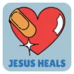 Picture of Die Cut Magnet - Jesus Heals