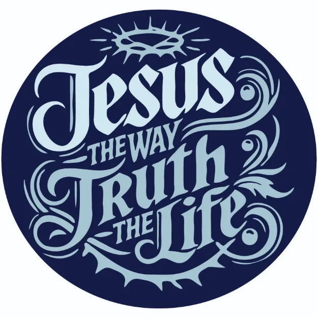 Picture of Die Cut Magnet - Jesus The Way The Truth And The Light