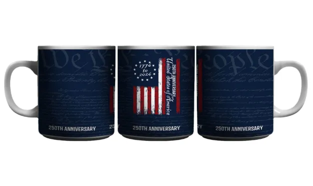 Picture of America 250th Anniversary Vertical Flag Design