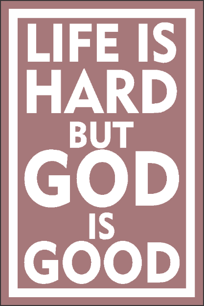 Picture of Sub Magnet - Life is Hard But God Is Good (Pink)