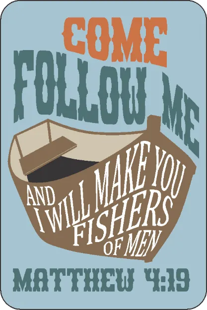 Picture of Sub Magnet - Come Follow Me (Matthew 4:19)