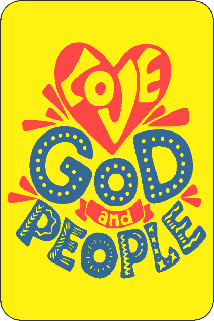 Picture of Sticker - Love God and People
