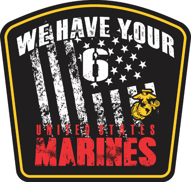 Picture of Sticker - We Have Your 6 - United States Marines