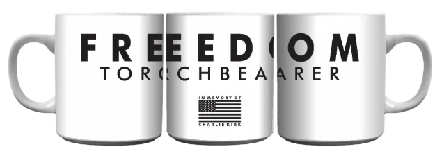 Picture of Freedom - In Memory of Charlie Kirk on 15oz Ceramic Mug