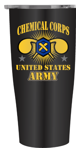 Picture of Chemical Corps on 20oz Black Stainless Tumbler