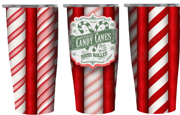 Picture of Holiday Candy Canes Tumbler