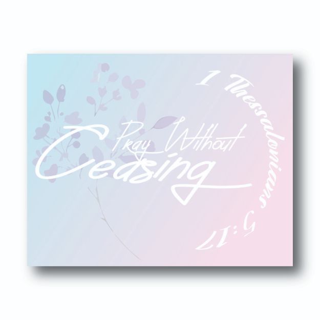 Picture of Die Cut Magnet - Thessalonians 5:17