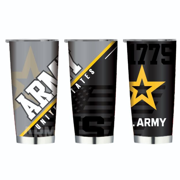Picture of United States Army on 20oz Double Wall Stainless Tumbler